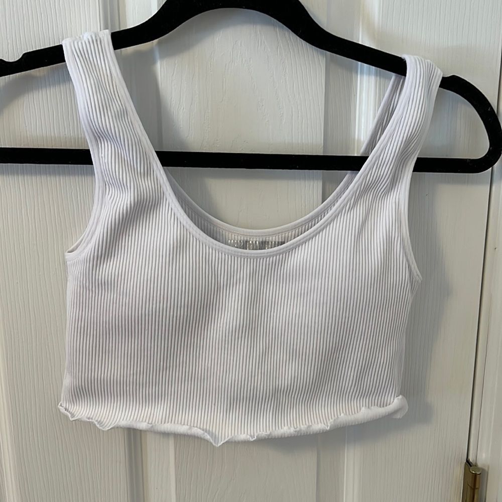 White Workout Tank